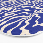 Henri Matisse Abstract Navy. Blue Leaf Art Bath Mat Gallery Image 3