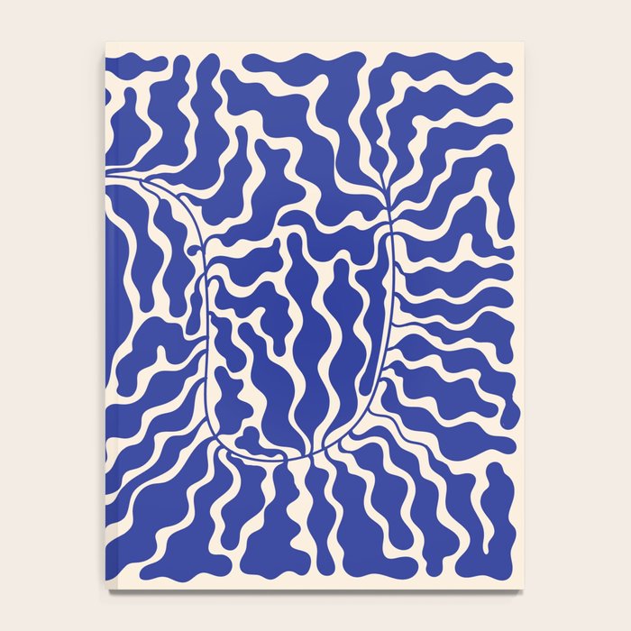 Henri Matisse Abstract Navy. Blue Leaf Art Notebook Gallery Image 4