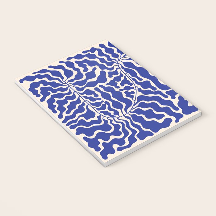 Henri Matisse Abstract Navy. Blue Leaf Art Notebook Gallery Image 3