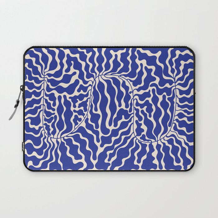 Henri Matisse Abstract Navy. Blue Leaf Art Laptop Sleeve Gallery Image 1