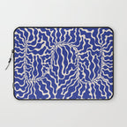 Henri Matisse Abstract Navy. Blue Leaf Art Laptop Sleeve Gallery Image 1