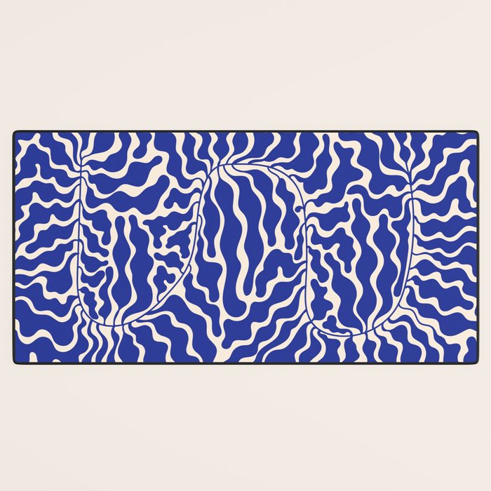Henri Matisse Abstract Navy. Blue Leaf Art Desk Mat Gallery Image 3