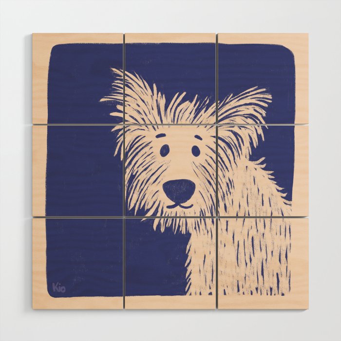 Ruff the dog Wood Wall Art Gallery Image 1