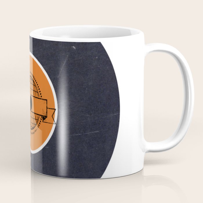 Vinyl Record Art World Post Coffee Mug Gallery Image 1