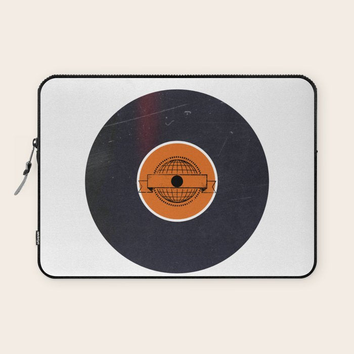 Vinyl Record Art World Post Laptop Sleeve Gallery Image 1