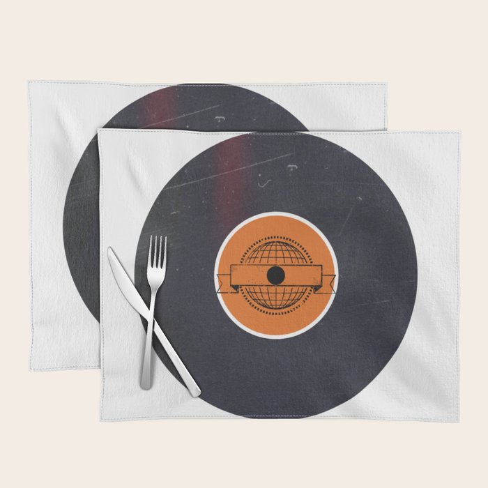 Vinyl Record Art World Post Placemat Gallery Image 1