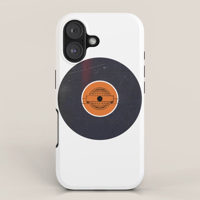 Vinyl Record Art World Post iPhone Case Gallery Image 1