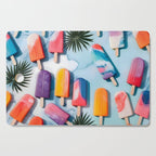 Nothing is Impopsicle. Rainbow Popsicles Fun Colorful Food, Ice Cream Ice Candy Celebration, Tropical Palm Summer Happy Positivity, Joy Cold Eclectic Boho Cutting Board Gallery Image 1