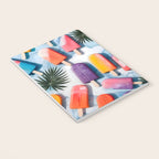 Nothing is Impopsicle. Rainbow Popsicles Fun Colorful Food, Ice Cream Ice Candy Celebration, Tropical Palm Summer Happy Positivity, Joy Cold Eclectic Boho Notebook Gallery Image 3