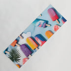 Nothing is Impopsicle. Rainbow Popsicles Fun Colorful Food, Ice Cream Ice Candy Celebration, Tropical Palm Summer Happy Positivity, Joy Cold Eclectic Boho Yoga Mat Gallery Image 1
