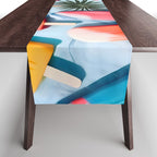 Nothing is Impopsicle. Rainbow Popsicles Fun Colorful Food, Ice Cream Ice Candy Celebration, Tropical Palm Summer Happy Positivity, Joy Cold Eclectic Boho Table Runner Gallery Image 1