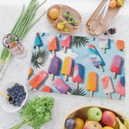 Nothing is Impopsicle. Rainbow Popsicles Fun Colorful Food, Ice Cream Ice Candy Celebration, Tropical Palm Summer Happy Positivity, Joy Cold Eclectic Boho Cutting Board Gallery Image 2