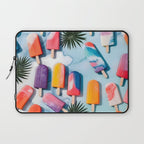 Nothing is Impopsicle. Rainbow Popsicles Fun Colorful Food, Ice Cream Ice Candy Celebration, Tropical Palm Summer Happy Positivity, Joy Cold Eclectic Boho Laptop Sleeve Gallery Image 1