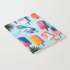 Nothing is Impopsicle. Rainbow Popsicles Fun Colorful Food, Ice Cream Ice Candy Celebration, Tropical Palm Summer Happy Positivity, Joy Cold Eclectic Boho Notebook Gallery Image 2