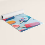 Nothing is Impopsicle. Rainbow Popsicles Fun Colorful Food, Ice Cream Ice Candy Celebration, Tropical Palm Summer Happy Positivity, Joy Cold Eclectic Boho Yoga Mat Gallery Image 2