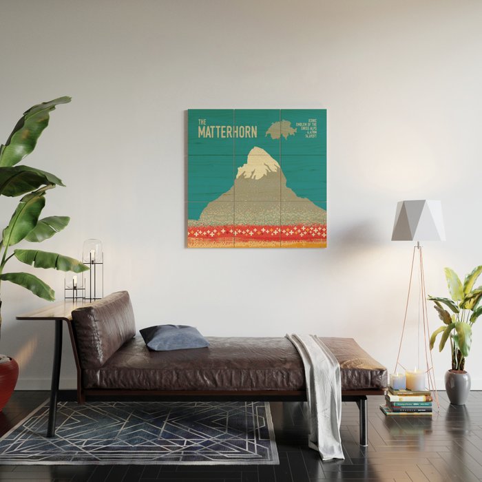 The Matterhorn Wood Wall Art Gallery Image 2