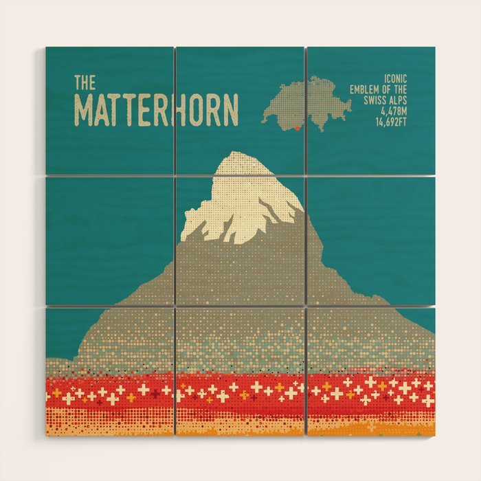 The Matterhorn Wood Wall Art Gallery Image 1
