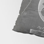 Film Reel Patent - Classic Cinema Art - Black Chalkboard Pillow Sham Gallery Image 4