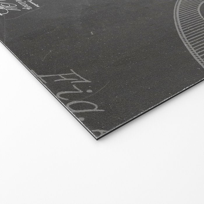 Film Reel Patent - Classic Cinema Art - Black Chalkboard Welcome Mat Gallery Image 2