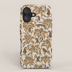 Tigers & Tiger Lilies - Neutral iPhone Case Gallery Image 1