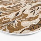 Tigers & Tiger Lilies - Neutral Bath Mat Gallery Image 3