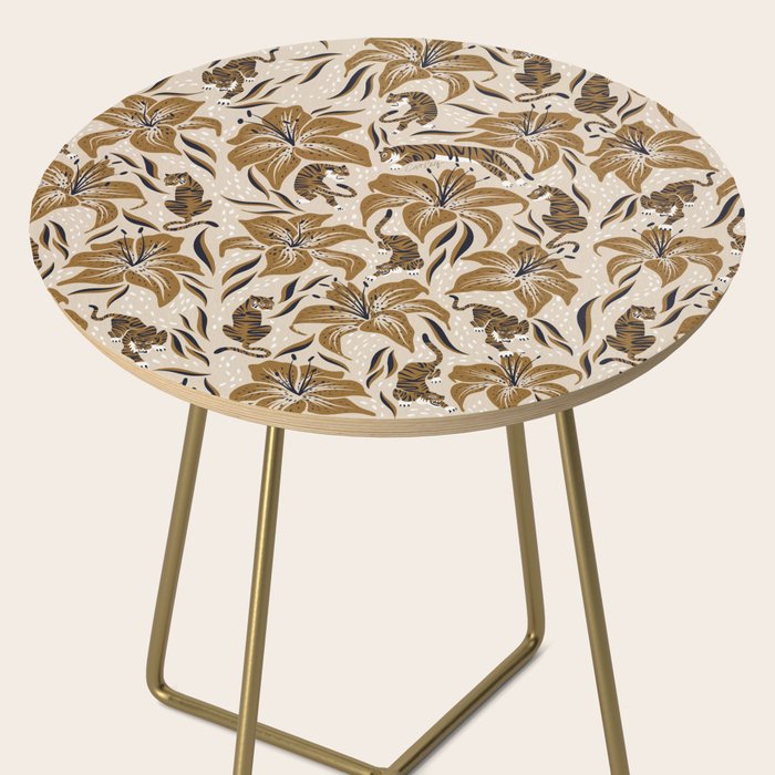 Tigers & Tiger Lilies - Neutral Side Table Gallery Image 2