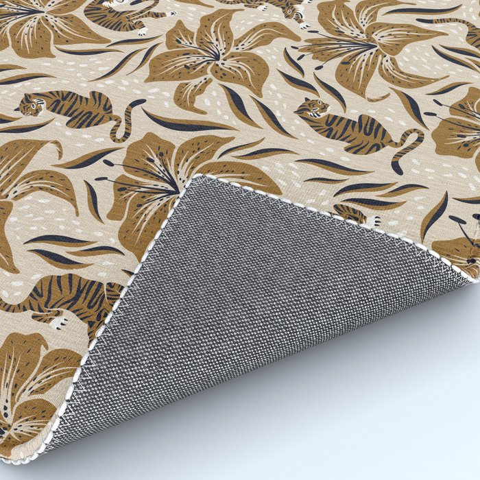 Tigers & Tiger Lilies - Neutral Rug Gallery Image 4