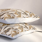 Tigers & Tiger Lilies - Neutral Pillow Sham Gallery Image 3