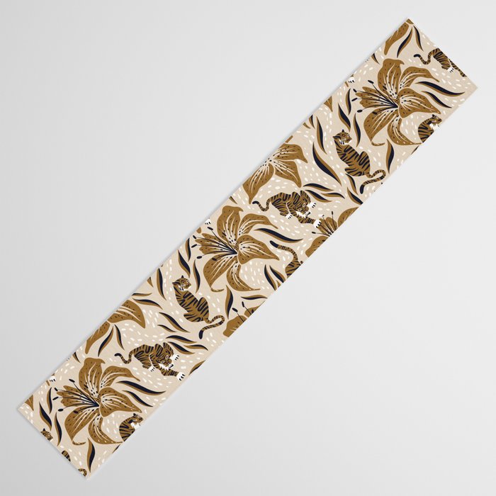 Tigers & Tiger Lilies - Neutral Table Runner Gallery Image 3