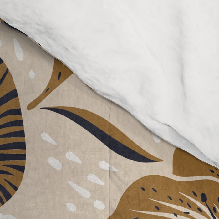 Tigers & Tiger Lilies - Neutral Comforter Gallery Image 4