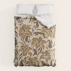 Tigers & Tiger Lilies - Neutral Duvet Cover Gallery Image 6