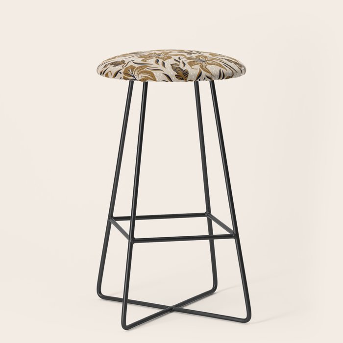 Tigers & Tiger Lilies - Neutral Stool Gallery Image 1