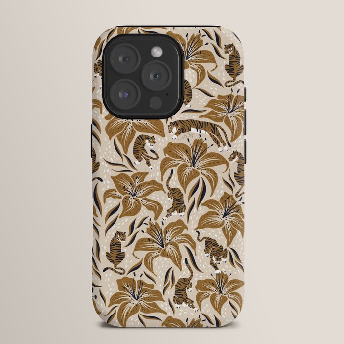 Tigers & Tiger Lilies - Neutral iPhone Case Gallery Image 15