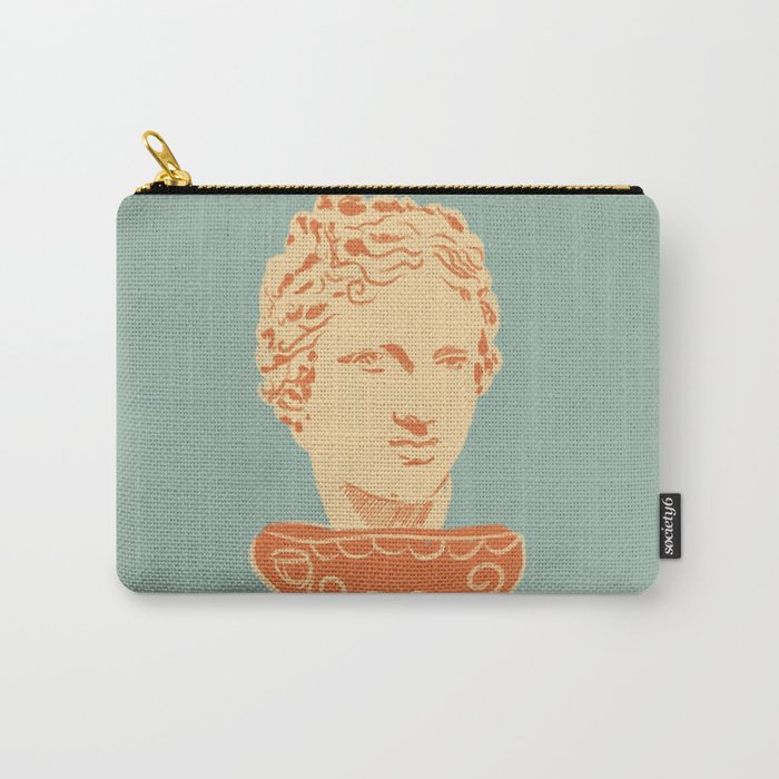 Head on pedestal Carry All Pouch Gallery Image 1