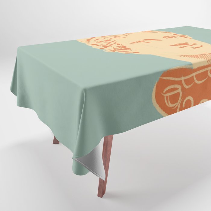 Head on pedestal Tablecloth Gallery Image 1