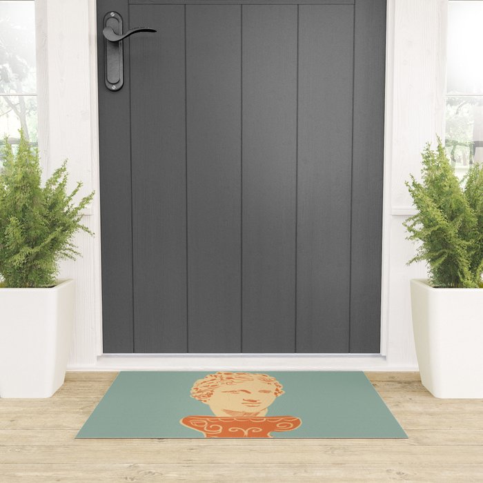 Head on pedestal Welcome Mat Gallery Image 3