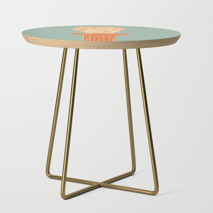 Head on pedestal Side Table Gallery Image 1