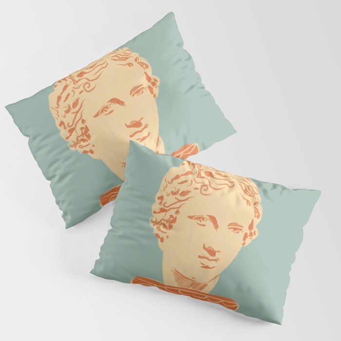 Head on pedestal Pillow Sham Gallery Image 1