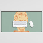 Head on pedestal Desk Mat Gallery Image 1