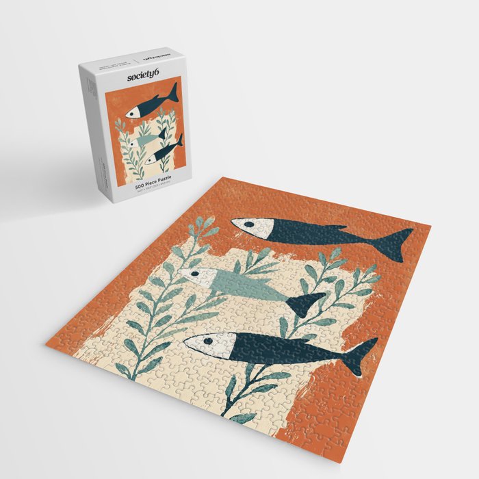 Three Swimming Fish Jigsaw Puzzle Gallery Image 2
