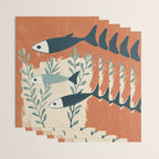 Three Swimming Fish Wrapping Paper Gallery Image 3