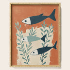 Three Swimming Fish Serving Tray Gallery Image 1