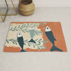 Three Swimming Fish Rug Gallery Image 1