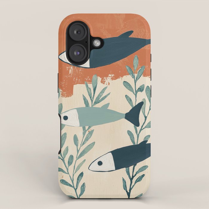 Three Swimming Fish iPhone Case Gallery Image 1