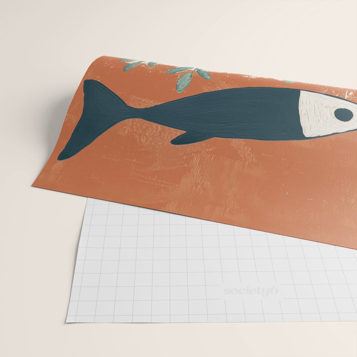 Three Swimming Fish Wrapping Paper Gallery Image 2