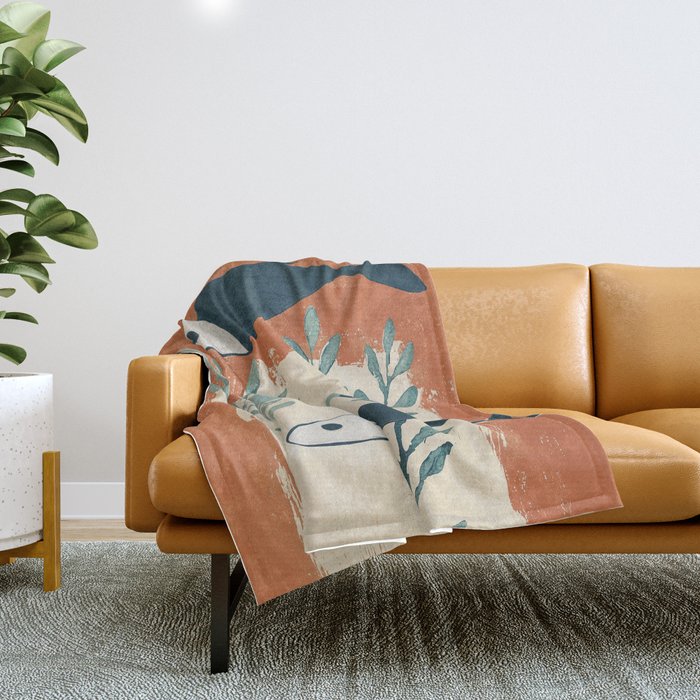 Three Swimming Fish Throw Blanket Gallery Image 1