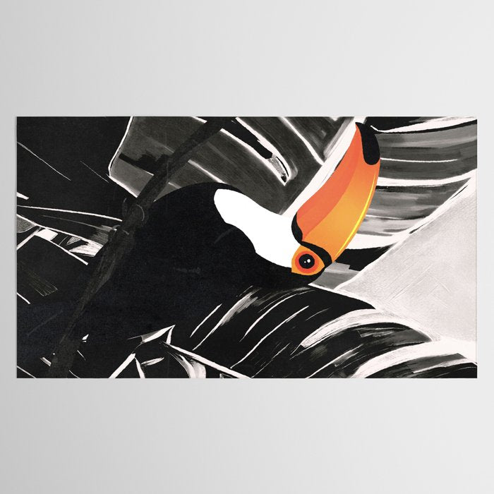 Tropical Toucan Art Tablecloth Gallery Image 2