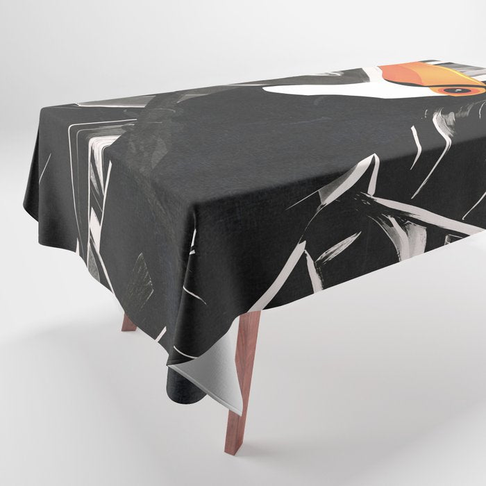 Tropical Toucan Art Tablecloth Gallery Image 1
