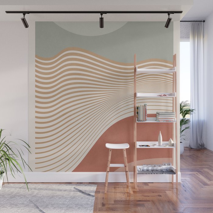 Modern Abstract Minimal Shapes 104 Wall Mural Gallery Image 1