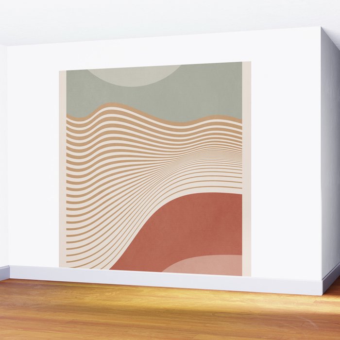 Modern Abstract Minimal Shapes 104 Wall Mural Gallery Image 2
